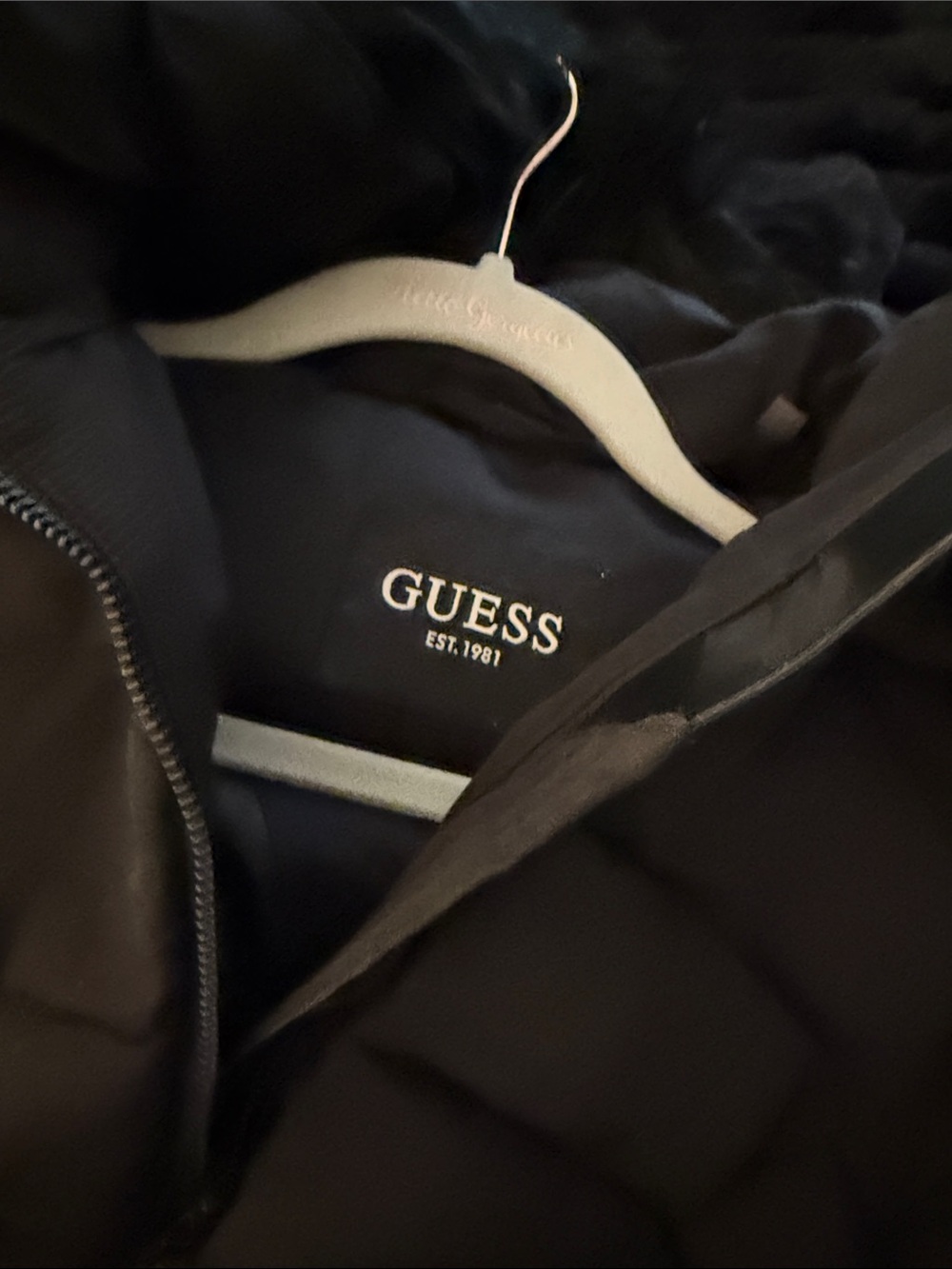 GUESS Black Quilted Women's Puffer Jacket